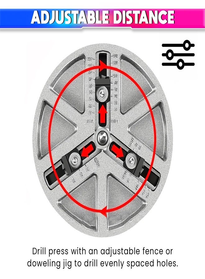 amiciTools Adjustable Hole Saw Bit for Sawing Various Diameters 45-130MM, High Precision Cutting Tool for Wood, Plastic, and Drywall - Image 4
